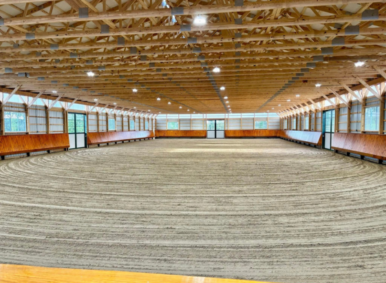 Indoor arena at Rebecca Cowden Dressage Flemington NJ Indoor arena at Rebecca Cowden Dressage Flemington NJ
