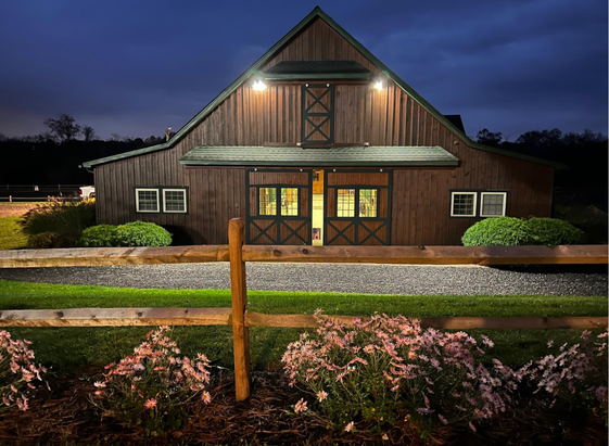 Nigh time photo of barn at RCD Flemington NJ Nigh time photo of barn at RCD Flemington NJ